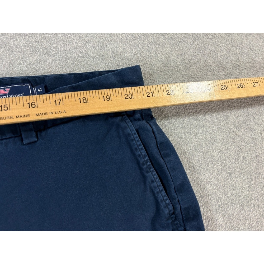 Vineyard Vines BREAKER Cotton Flat Front Shorts (Men's 42) Blue - 9" - Picture 8 of 12